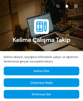 Kelime Hazinesi Çalışma Takip Uygulama Șablonu