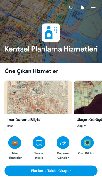 Kentsel Planlama Hizmetleri Uygulama Șablonu