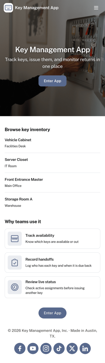 Key Management App Template