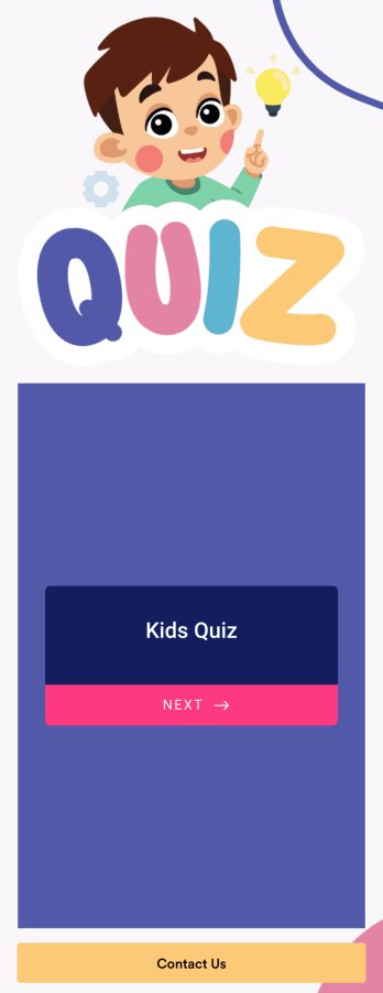 Kids Quiz App Template