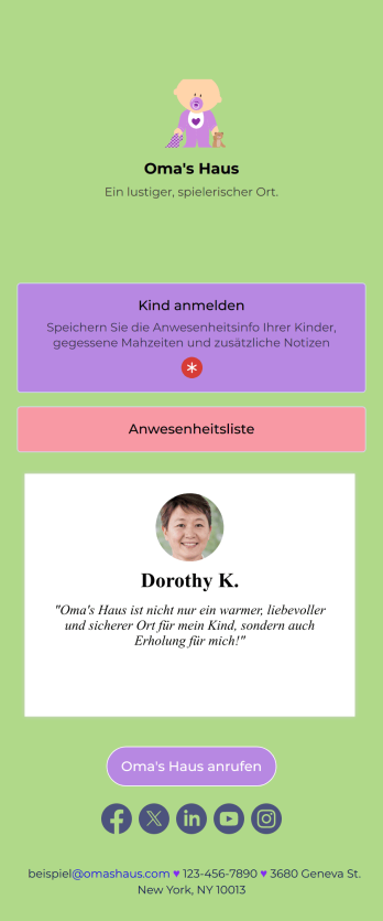 Kinderpflege App Template