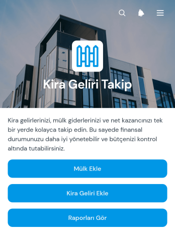 Kira Geliri Takip Uygulama Șablonu