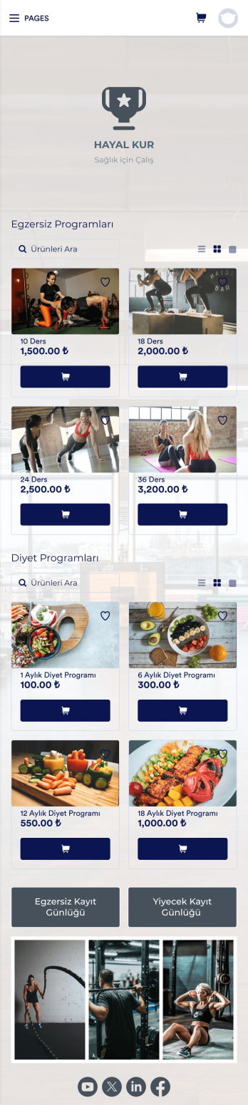 Kişisel Antrenör Uygulaması Template