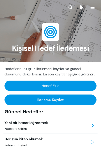 Kişisel Hedef İlerleme Uygulama Șablonu