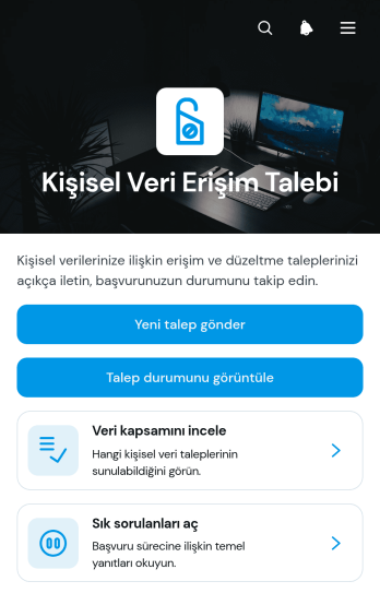 Kişisel Verilere Erişim Talebi Uygulama Șablonu