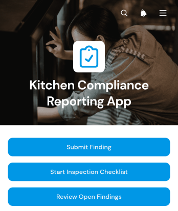 Kitchen Compliance Reporting App Template
