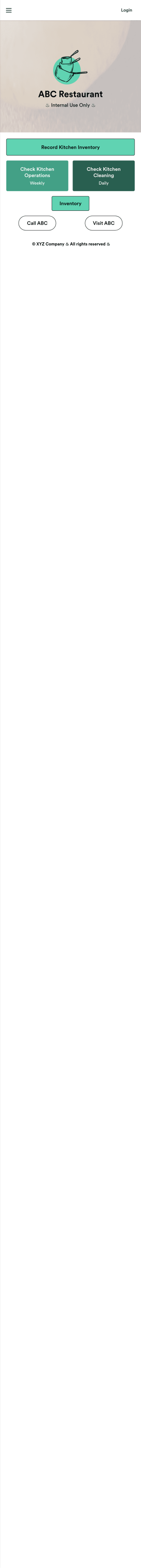 Kitchen Inventory App Template