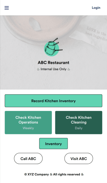 Kitchen Inventory App Template