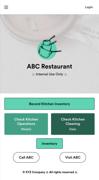 Kitchen Inventory App Template