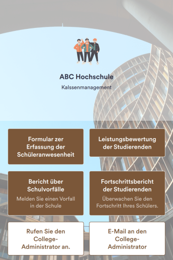 Klassenzimmer-Management-App Template