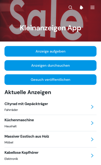 Kleinanzeigen-App