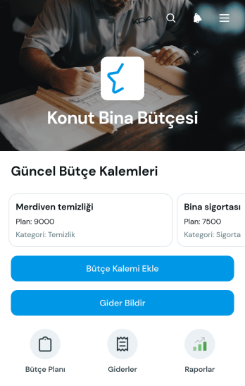 Konut Binası Bütçe Uygulama Șablonu