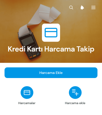 Kredi Kartı Harcama Takip Uygulama Șablonu