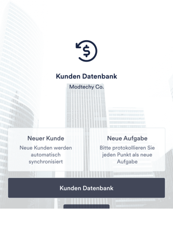 Kunden Datensatz App