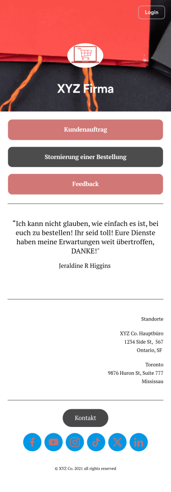 Kundenauftrag App