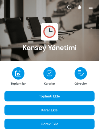 Kurul Yönetimi Uygulama Șablonu