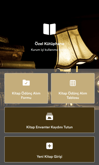 Kütüphane Yönetim Uygulama Șablonu