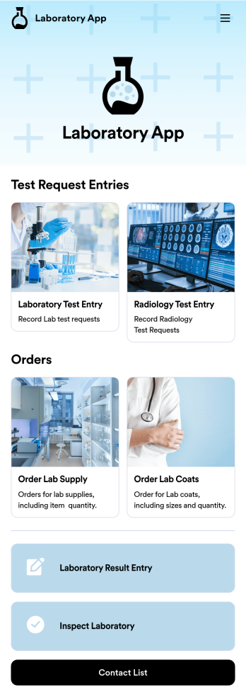 Custom Laboratory App