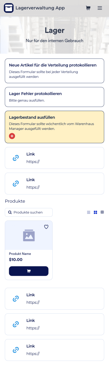 Lagerverwaltung App