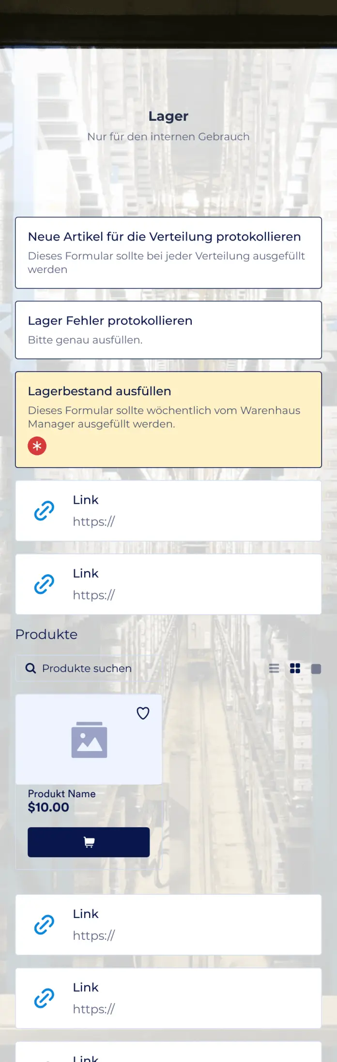 Lagerverwaltung App