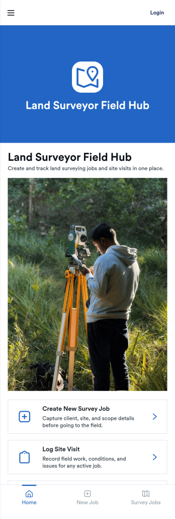 Land Surveyor Field Hub App Template