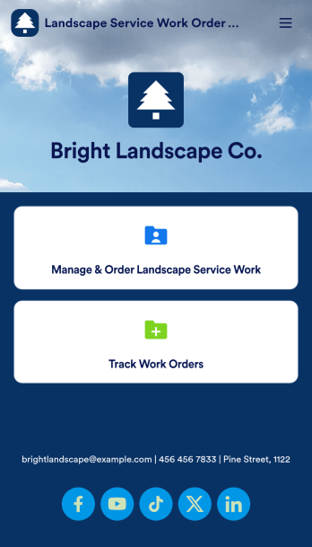 Landscape Service App Template