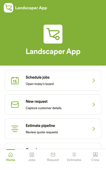 Landscaper App Template