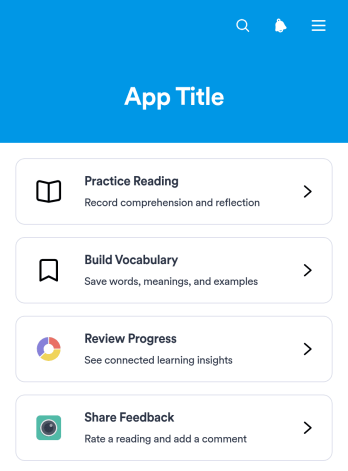 Language Reading Companion App Template
