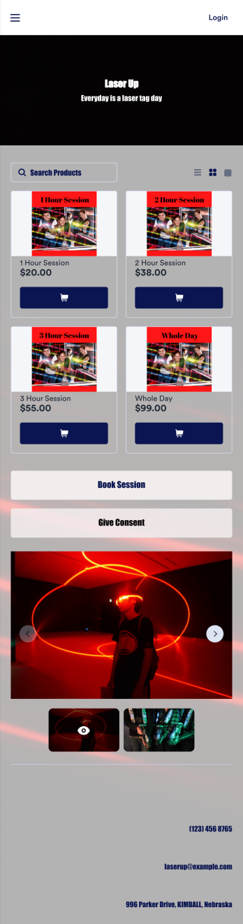 Laser Tag App Template