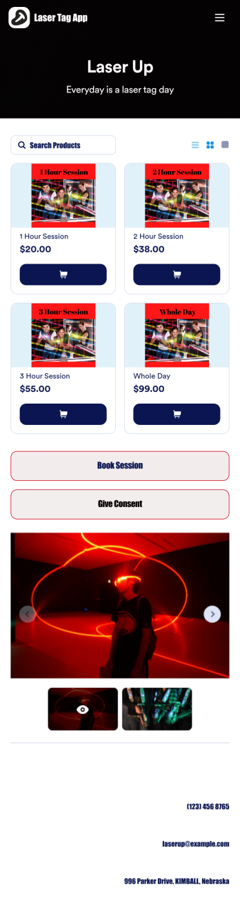 Laser Tag App Template