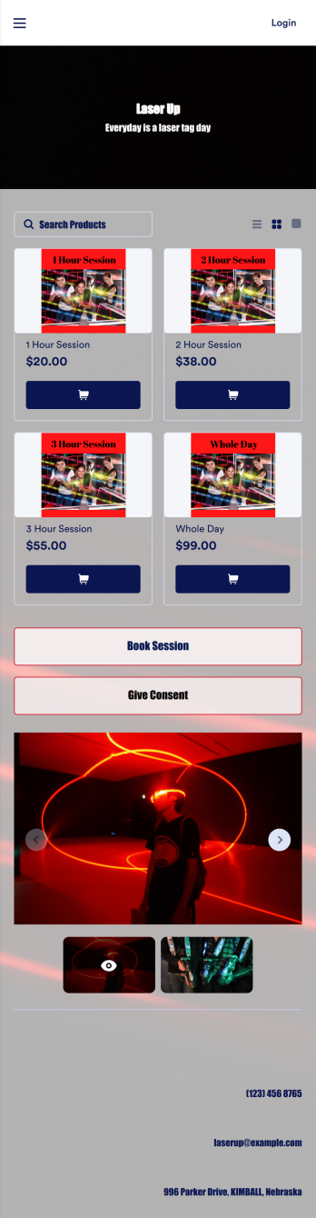 Laser Tag App Template