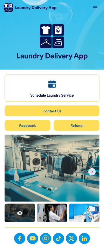Laundry Delivery App Template