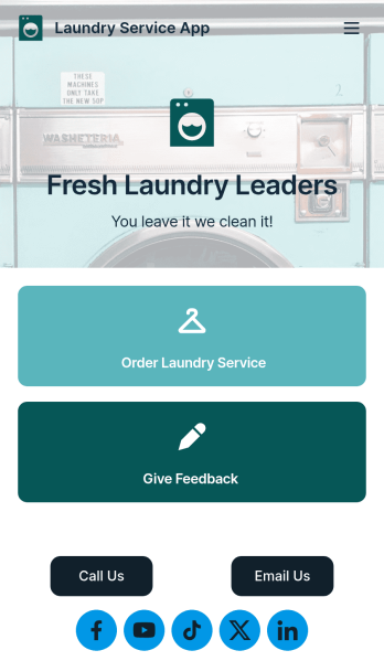 Laundry Service App Template