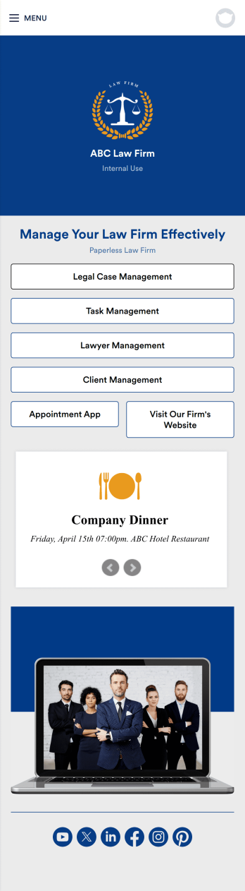 Law Firm App Template