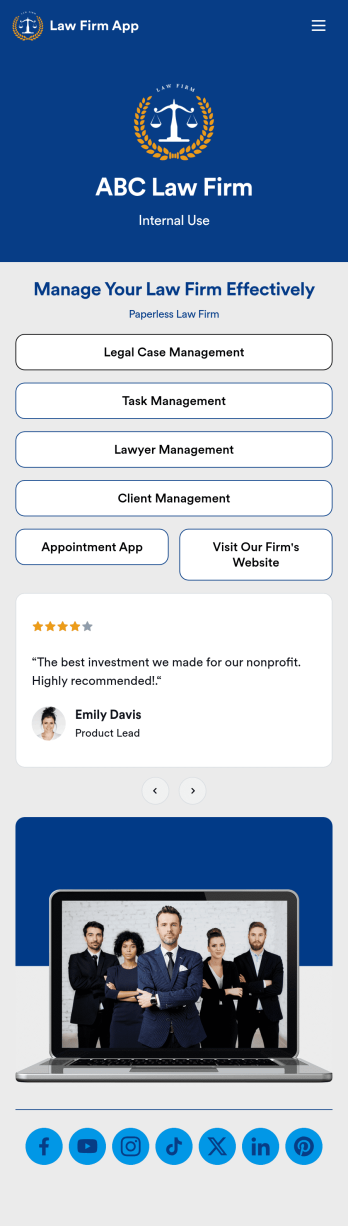 Law Firm App Template