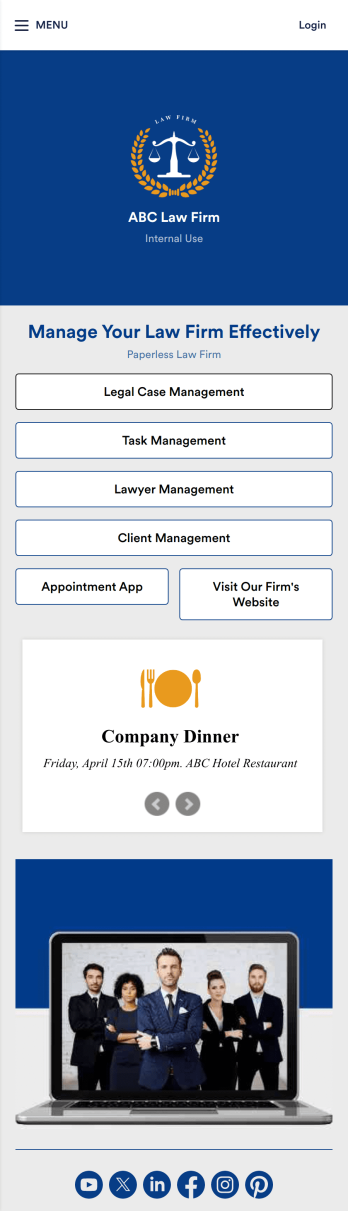 Law Firm App Template