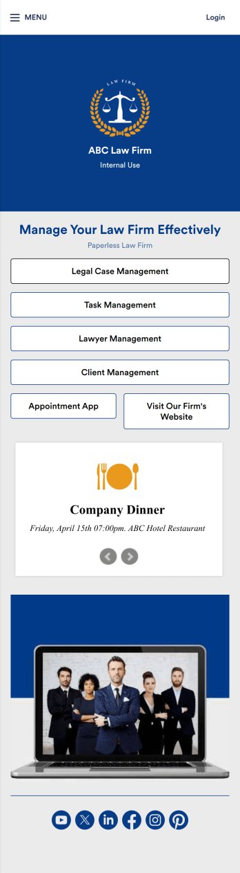 Law Firm App Template