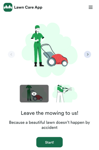 Custom Lawn Care App