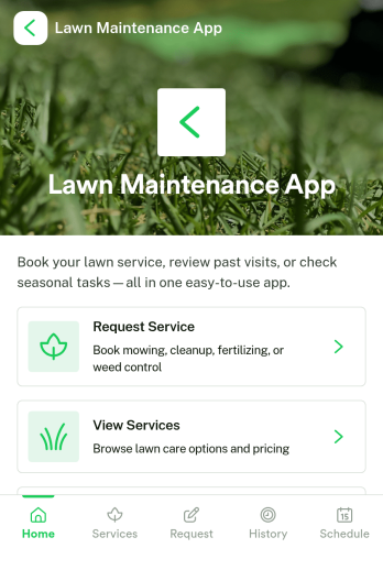 Lawn Maintenance App Template