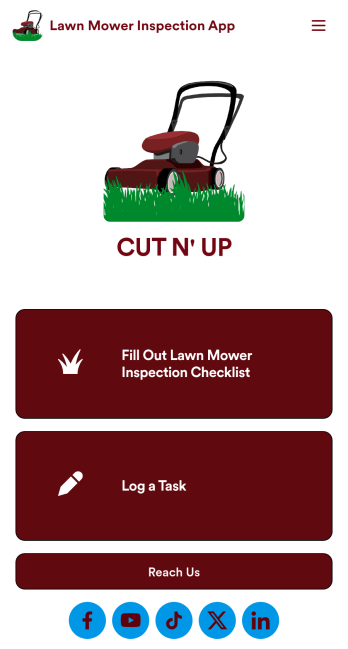 Lawn Mower Inspection App Template