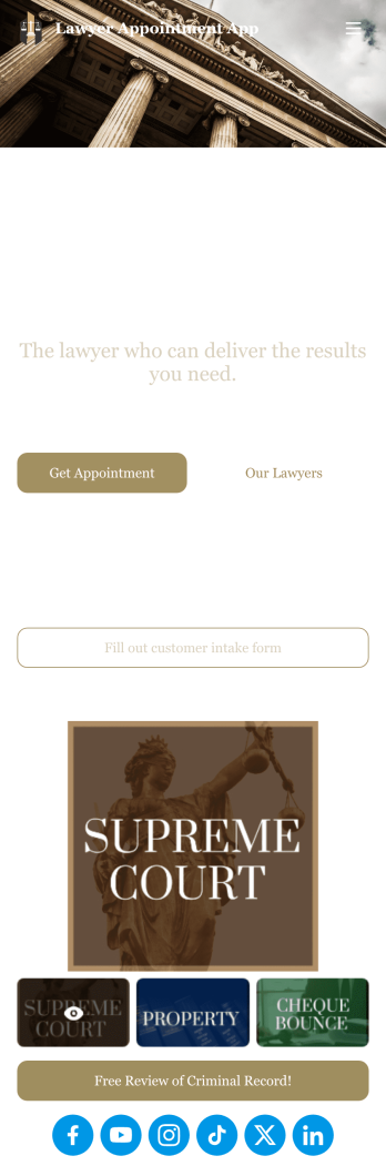Customizable Lawyer Appointment App