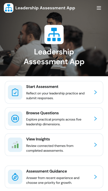 Leadership Assessment App Template