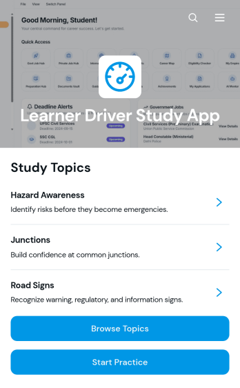 Learner Driver Study App Template