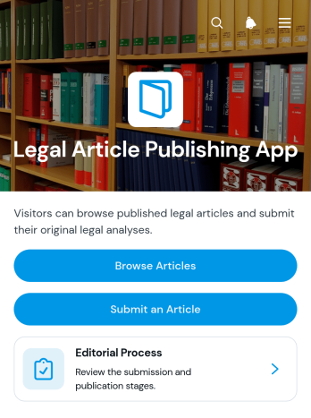 Legal Article Publishing App Template