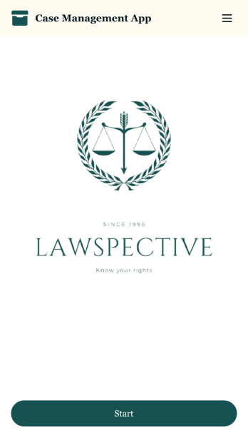 Legal Case Management App Template