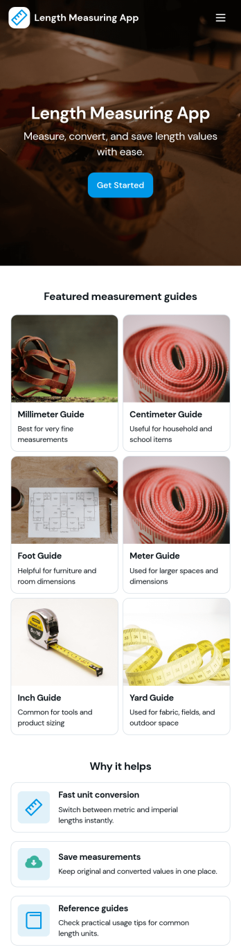 Length Measuring App Template