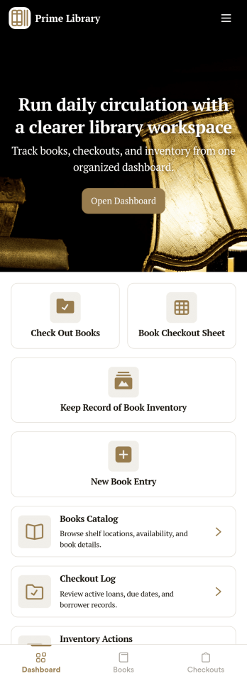 Library Management App Template