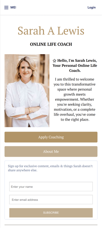 Life Coach App Template
