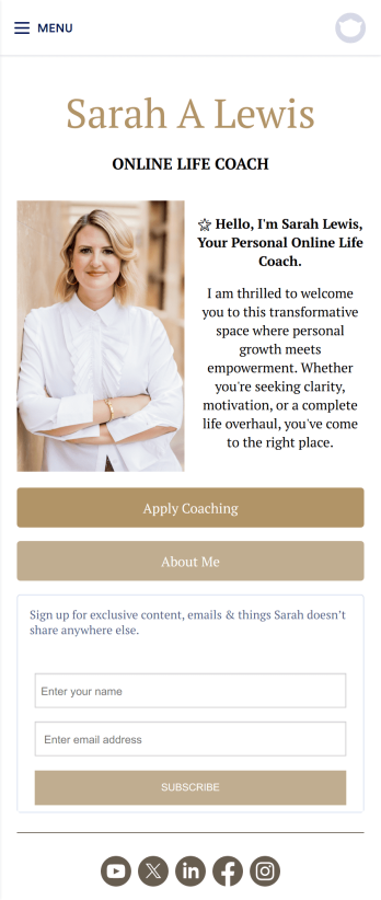 Life Coach App Template