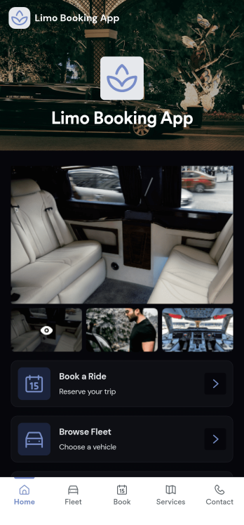 Limo Booking App Template
